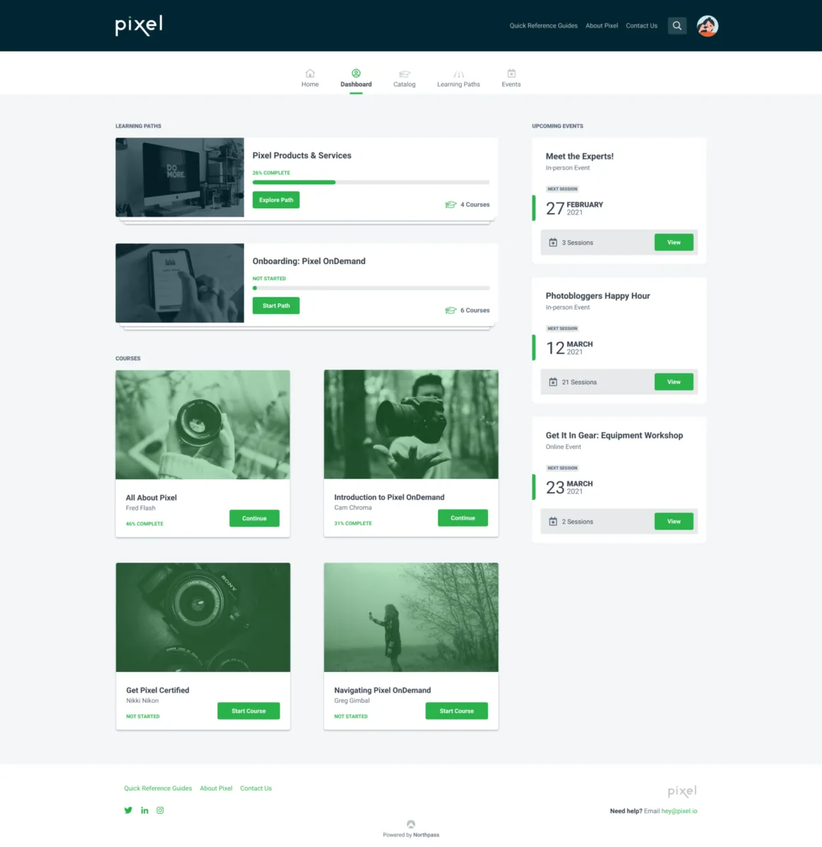 Interface Northpass: image, ergonomie, alternatives Interface Northpass: image, ergonomie, alternatives