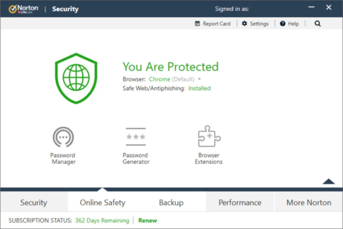 Interface Norton AntiVirus: image, ergonomie, alternatives Interface Norton AntiVirus: image, ergonomie, alternatives