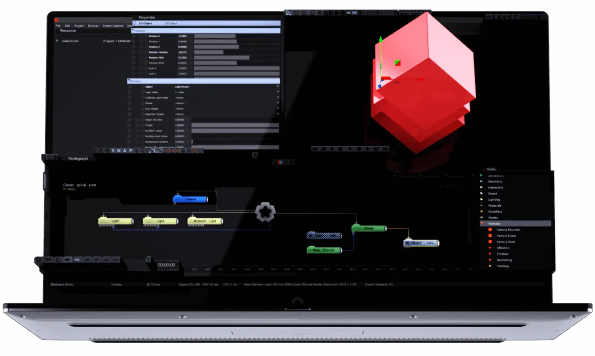 Notre avis sur Notch : un logiciel VFX (effets visuels / effets spéciaux) à découvrir