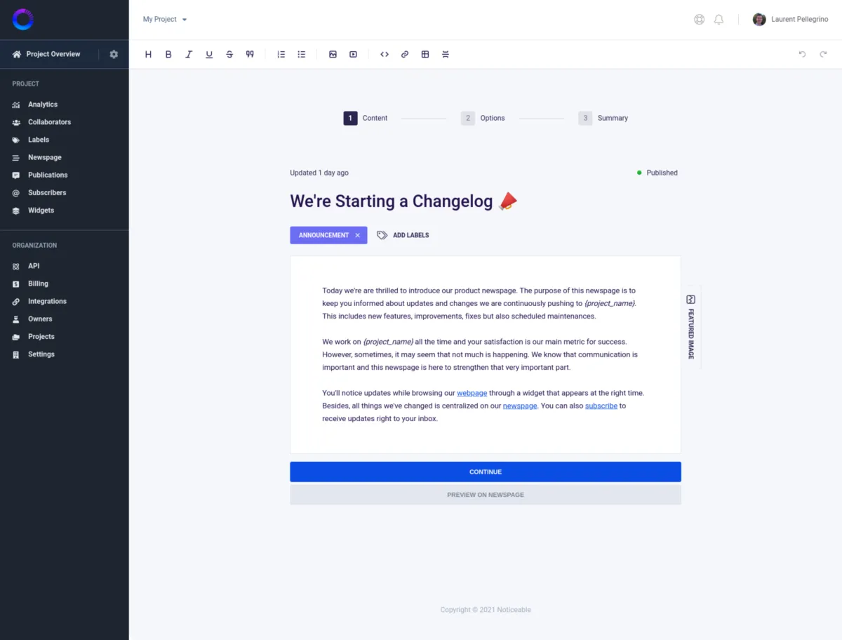 Notre avis sur Noticeable : un logiciel d'engagement client (customer engagement) à découvrir