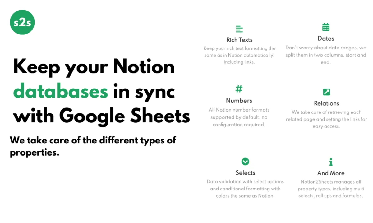 Interface Notion2Sheets: image, ergonomie, alternatives Interface Notion2Sheets: image, ergonomie, alternatives