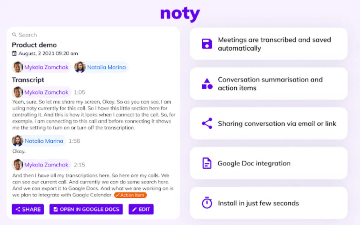 Notre avis sur Noty : un logiciel de transcription à découvrir