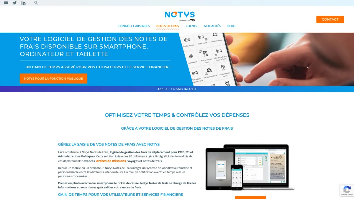 Interface Notys notes de Frais : fonctionnalités, prix, alternatives Interface Notys notes de Frais : fonctionnalités, prix, alternatives