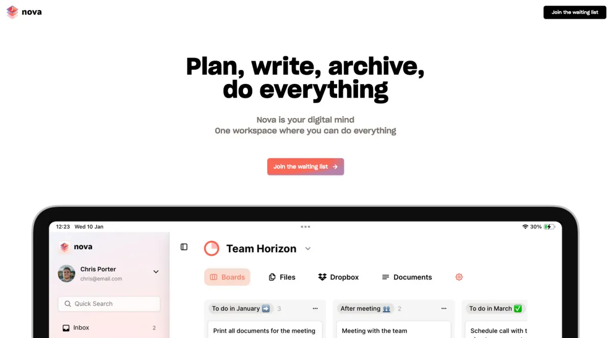 Interface Nova : fonctionnalités, prix, alternatives