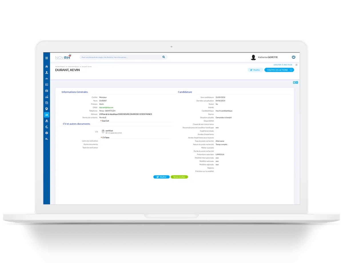 Notre avis sur NovRH Orhus : un logiciel SIRH (système d'information des ressources humaines) à découvrir