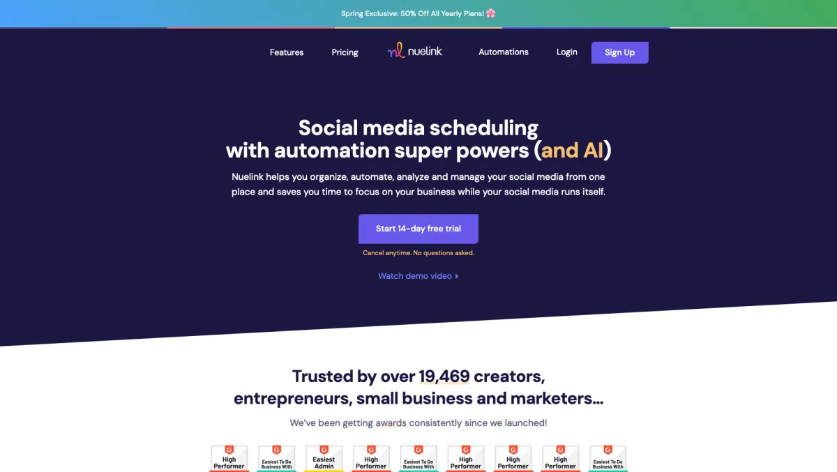 Interface Nuelink : fonctionnalités, prix, alternatives