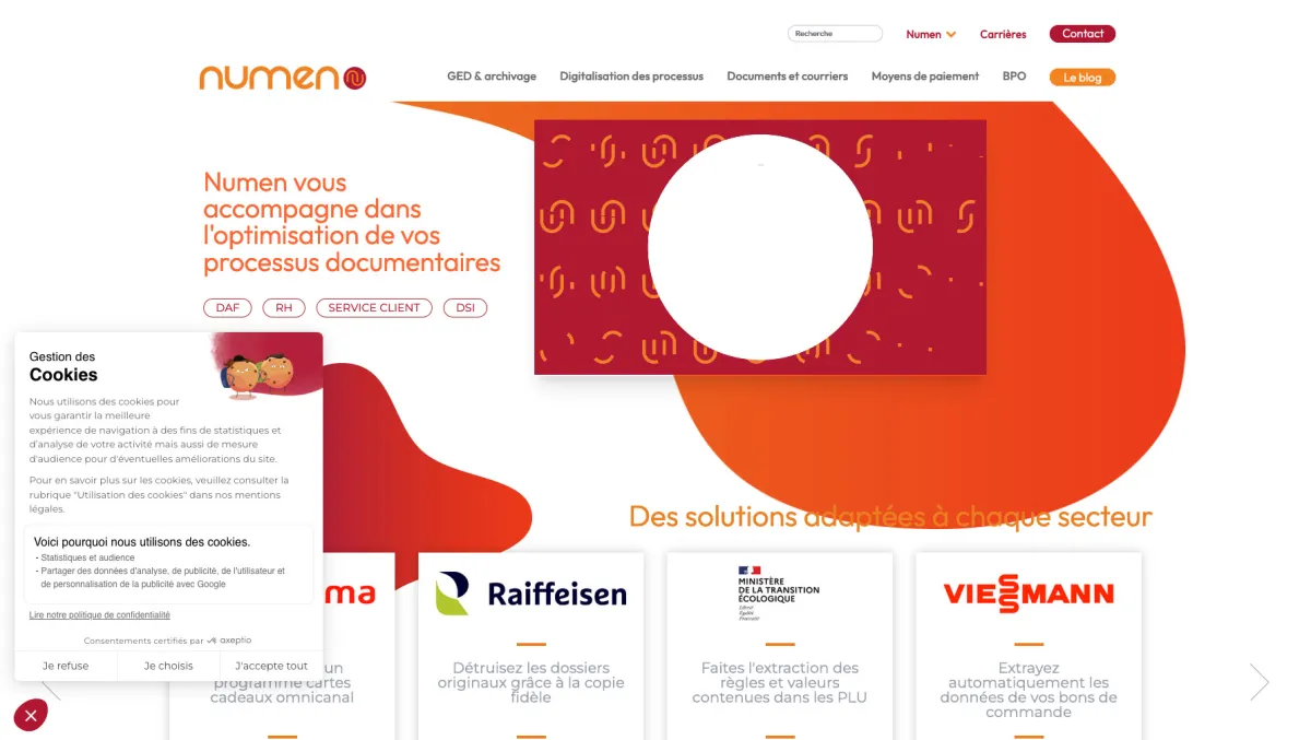 Interface Numen : image, ergonomie, alternatives