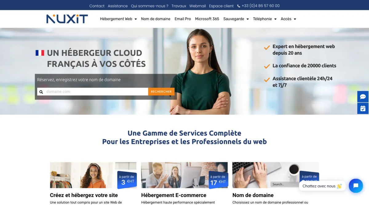 Interface Nuxit : image, ergonomie, alternatives