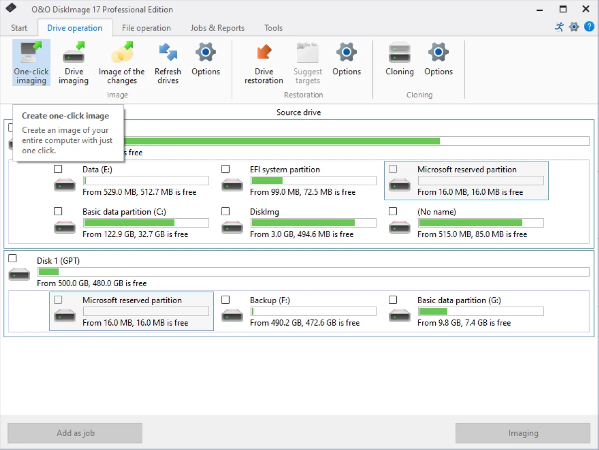 O&O DiskImage: avis sur le logiciel de sauvegarde (backup): fonctionnalités, avantages, inconvénients et tarifs