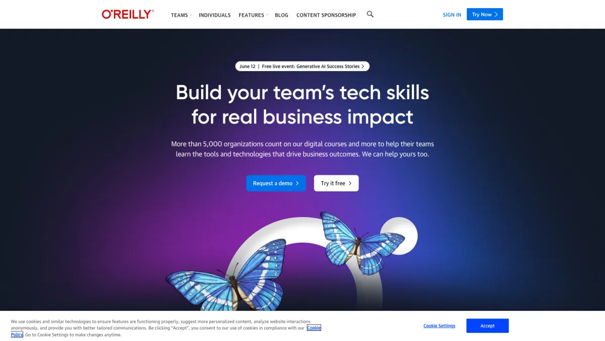 Interface O'Reilly Learning Platform : fonctionnalités, prix, alternatives