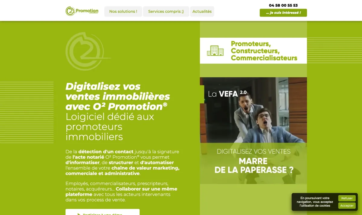 Interface O2 promotion : fonctionnalités, prix, alternatives