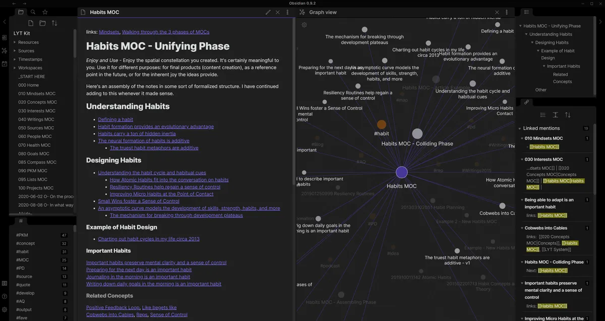 Obsidian: avis sur le logiciel de gestion des connaissances (KM: knowledge management): fonctionnalités, avantages, inconvénients et tarifs