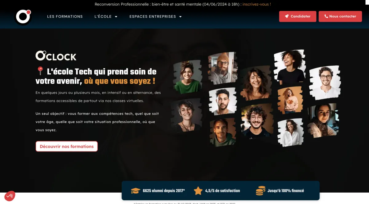 Notre avis sur Oclock : un logiciel RH (gestion des ressources humaines) à découvrir