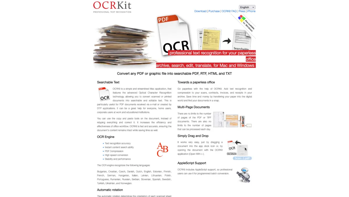 Interface Ocrkit : image, ergonomie, alternatives Interface Ocrkit : image, ergonomie, alternatives