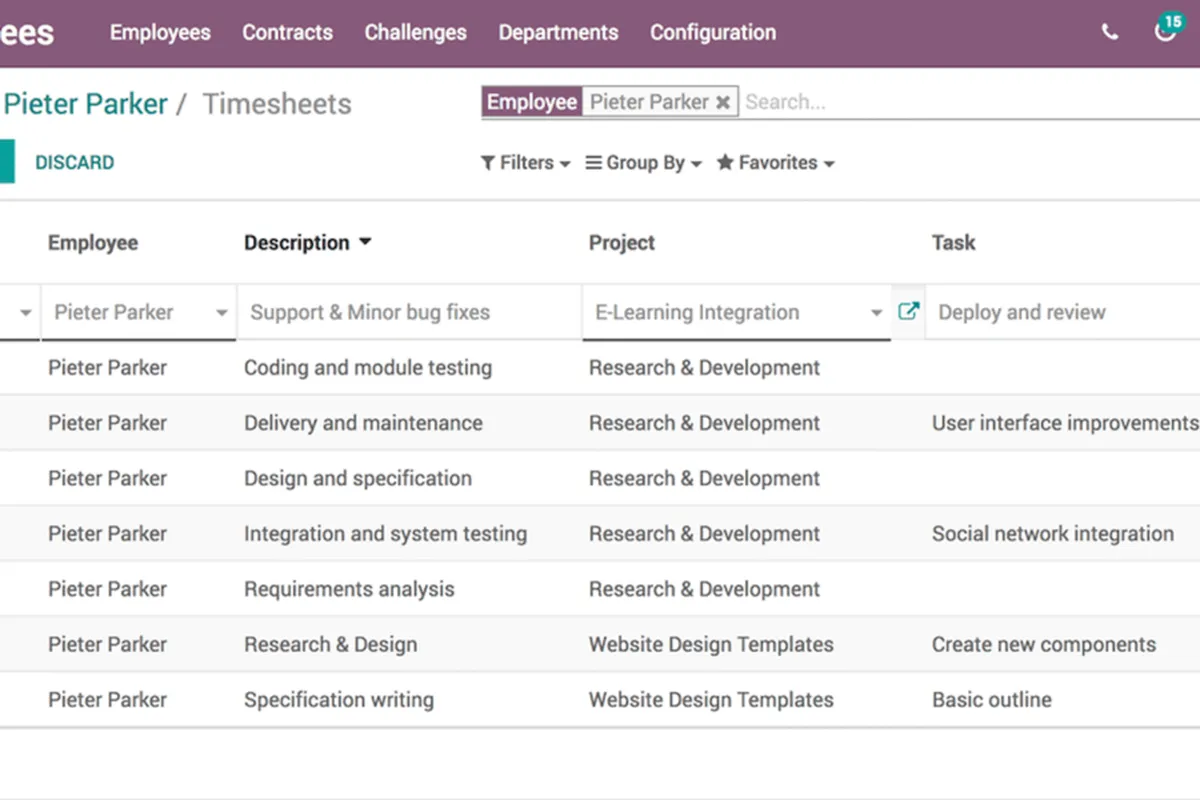 Notre avis sur Odoo Employees : un logiciel RH (gestion des ressources humaines) à découvrir