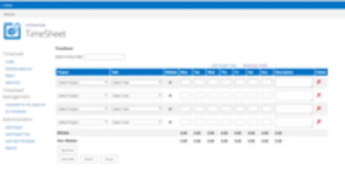 Interface Office 365 Timesheet App: image, ergonomie, alternatives Interface Office 365 Timesheet App: image, ergonomie, alternatives