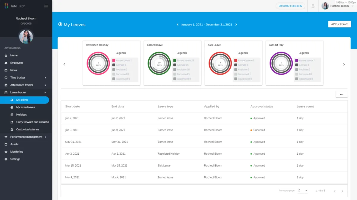 Interface OfficePortal: fonctionnalités, prix, alternatives