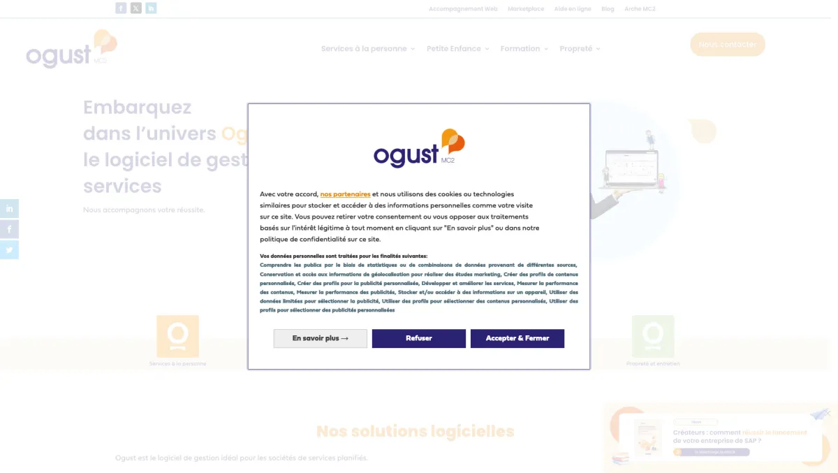 Interface OGUST : fonctionnalités, prix, alternatives