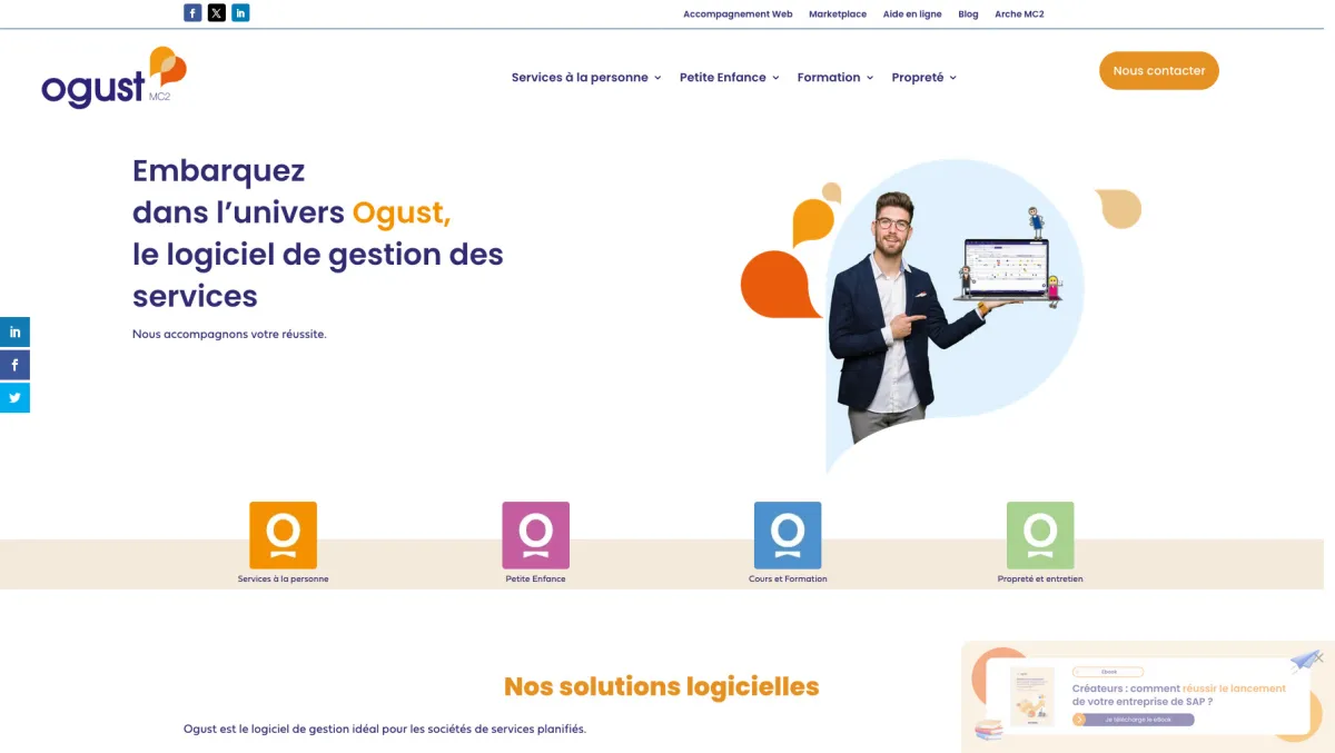 Interface Ogust Selfservice : fonctionnalités, prix, alternatives