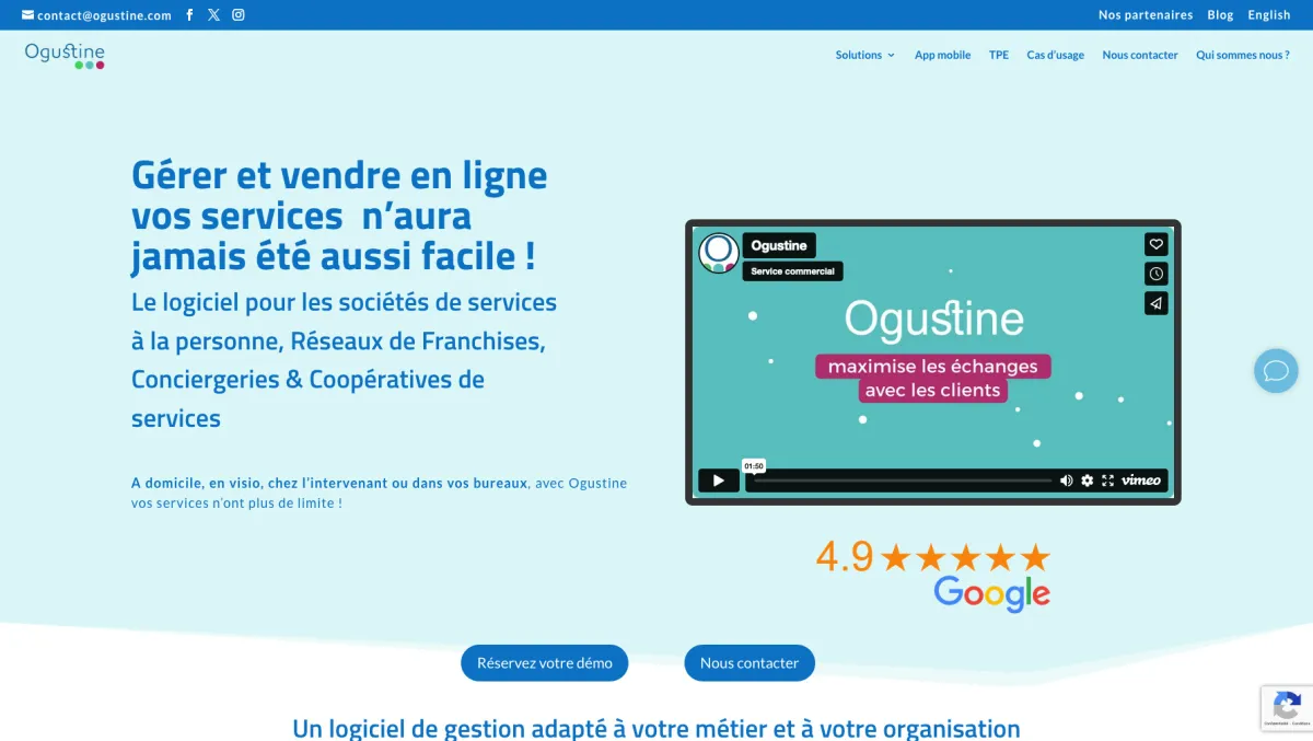 Interface Ogustine conciergerie : fonctionnalités, prix, alternatives