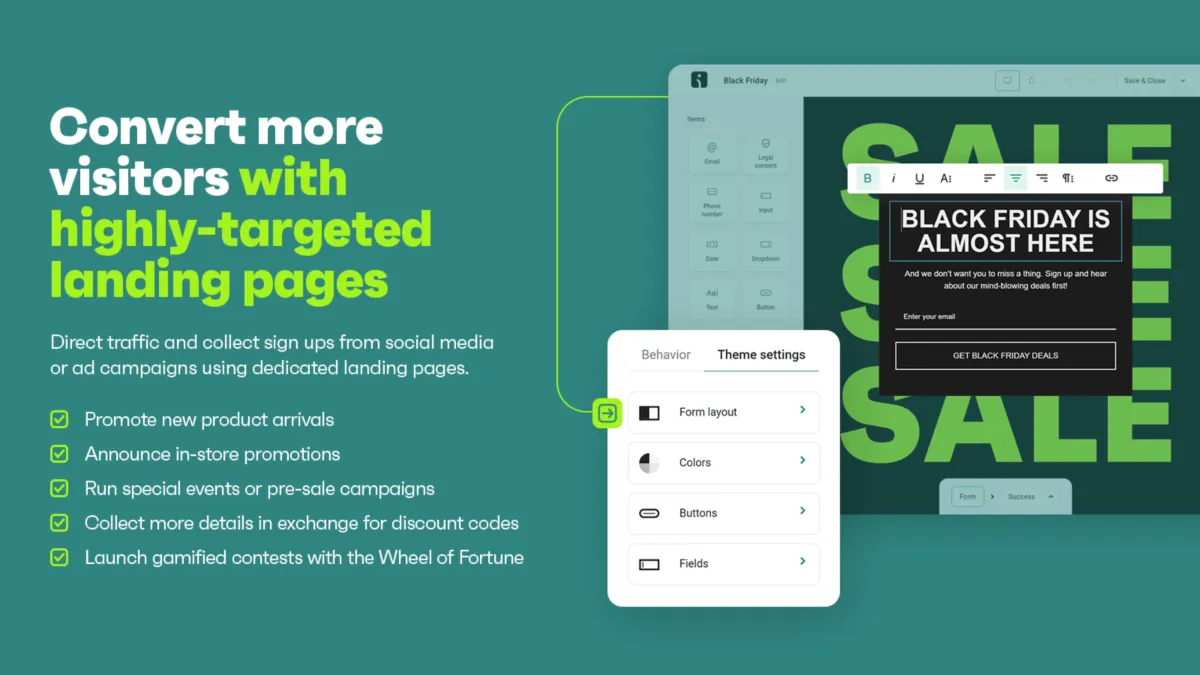 Interface Omnisend: fonctionnalités, prix, alternatives