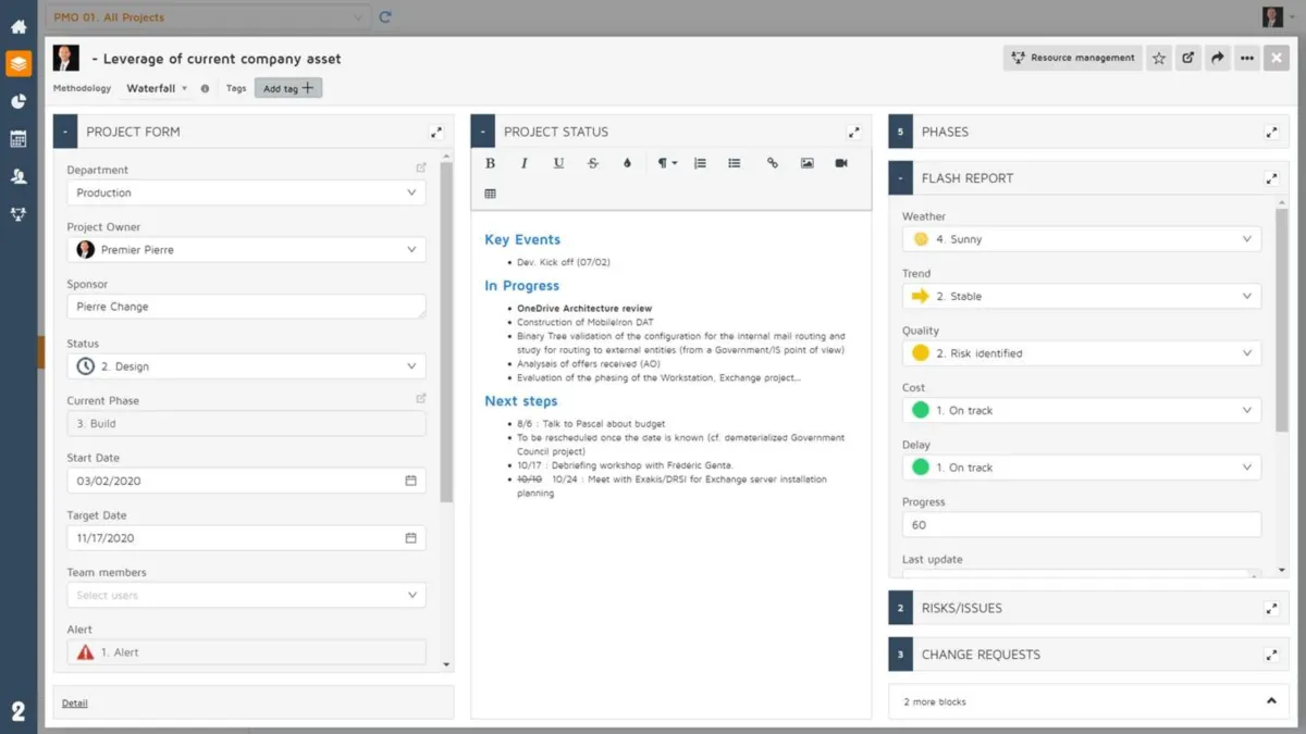 Interface One2Team: fonctionnalités, prix, alternatives