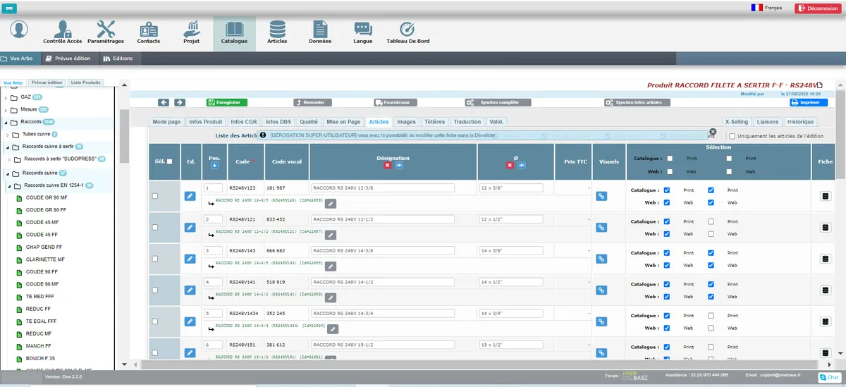 Notre avis sur OneBase : un logiciel PIM (product information management) à découvrir