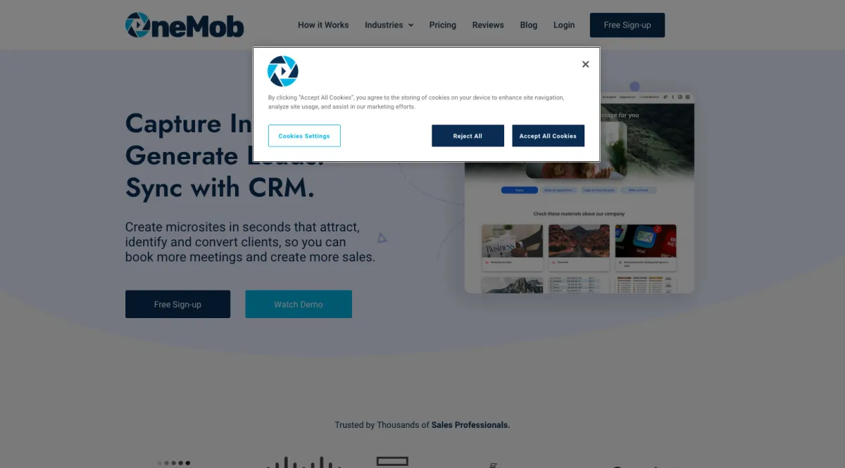Interface OneMob : image, ergonomie, alternatives