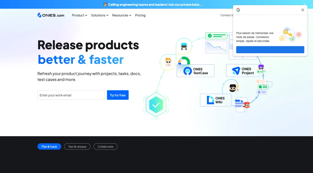 Interface ONES : fonctionnalités, prix, alternatives