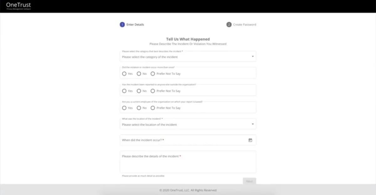 Interface OneTrust: image, ergonomie, alternatives Interface OneTrust: image, ergonomie, alternatives
