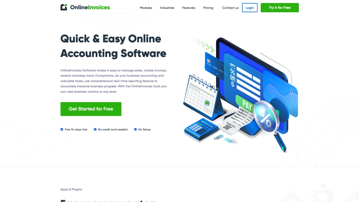 Interface Online Invoices : image, ergonomie, alternatives