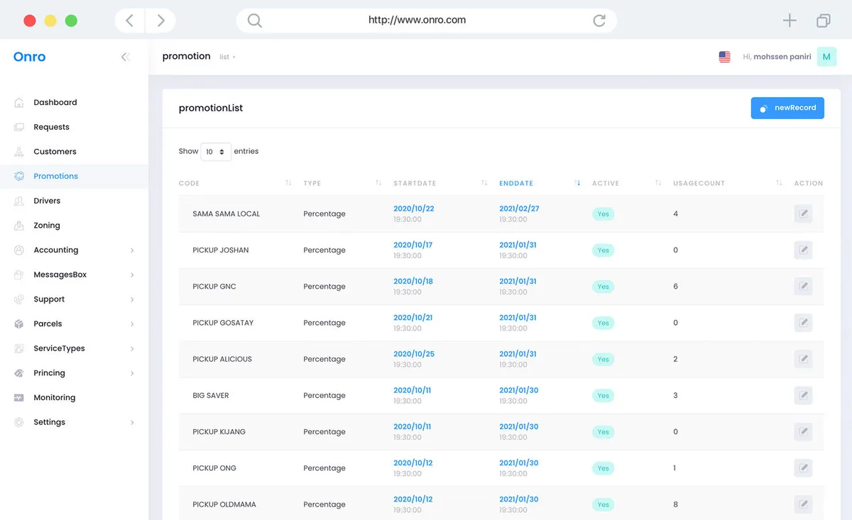 Comparez les fonctionnalités, avis utilisateurs et prix de nombreux logiciels de livraison du dernier kilomètre comme Onro, IFTTT, Online Check Writer, Supermetrics … 