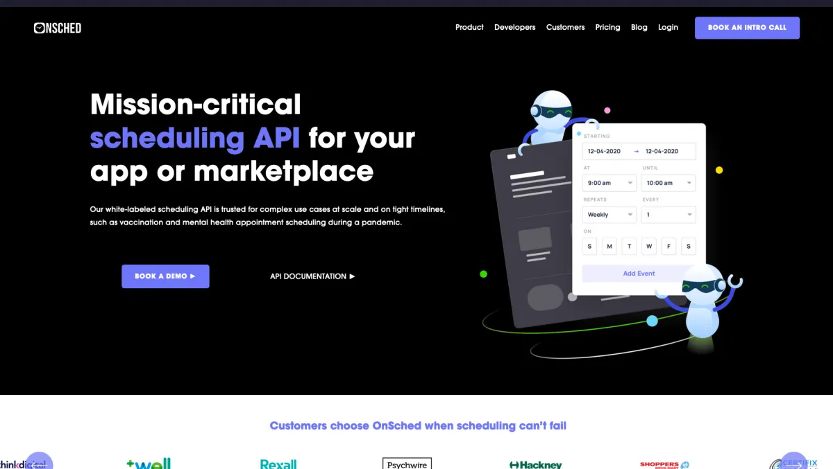 Interface OnSched : fonctionnalités, prix, alternatives
