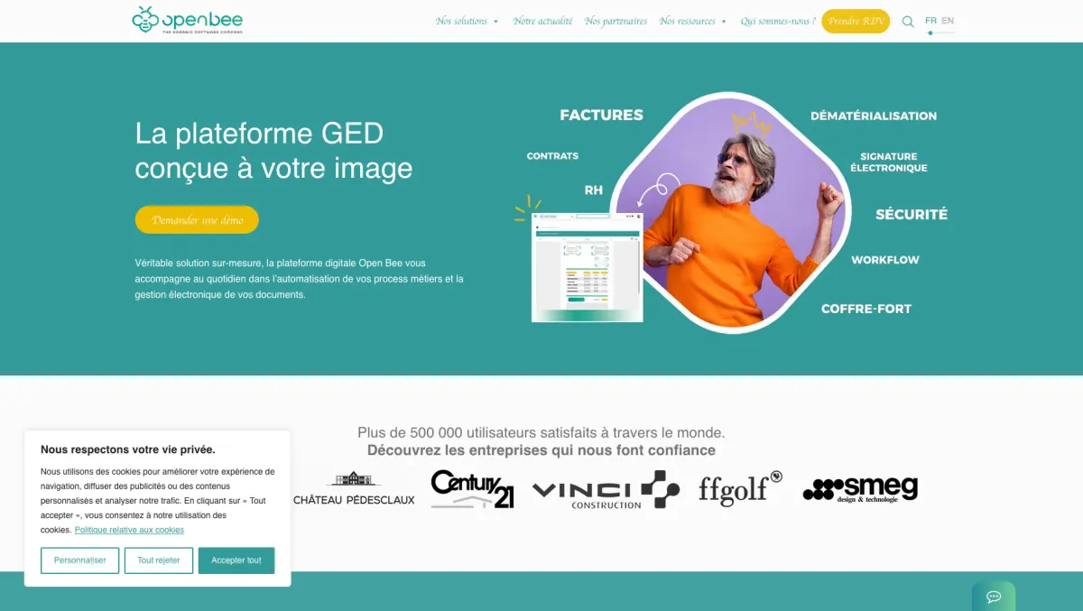 Interface Open Bee Portal : image, ergonomie, alternatives