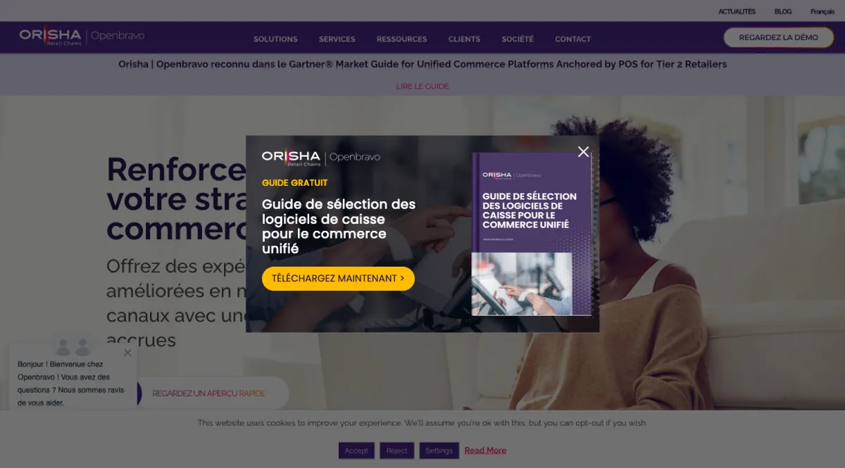 Interface Openbravo Commerce Suite : image, ergonomie, alternatives