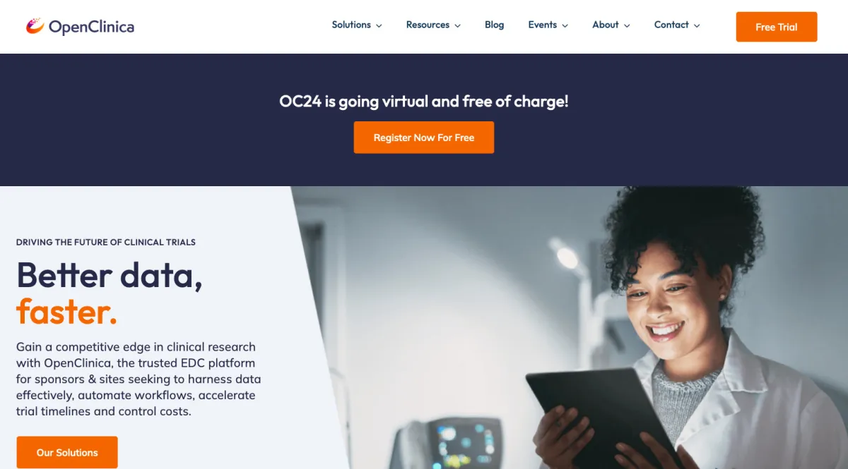 Interface OpenClinica : image, ergonomie, alternatives