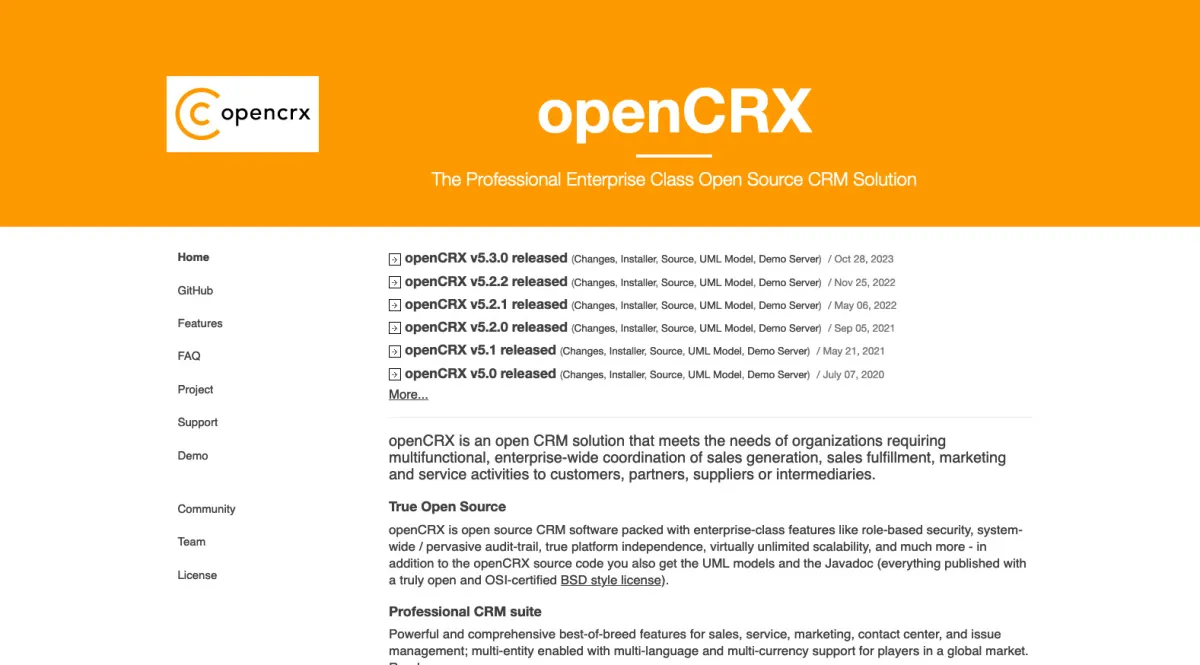 Interface openCRX : fonctionnalités, prix, alternatives