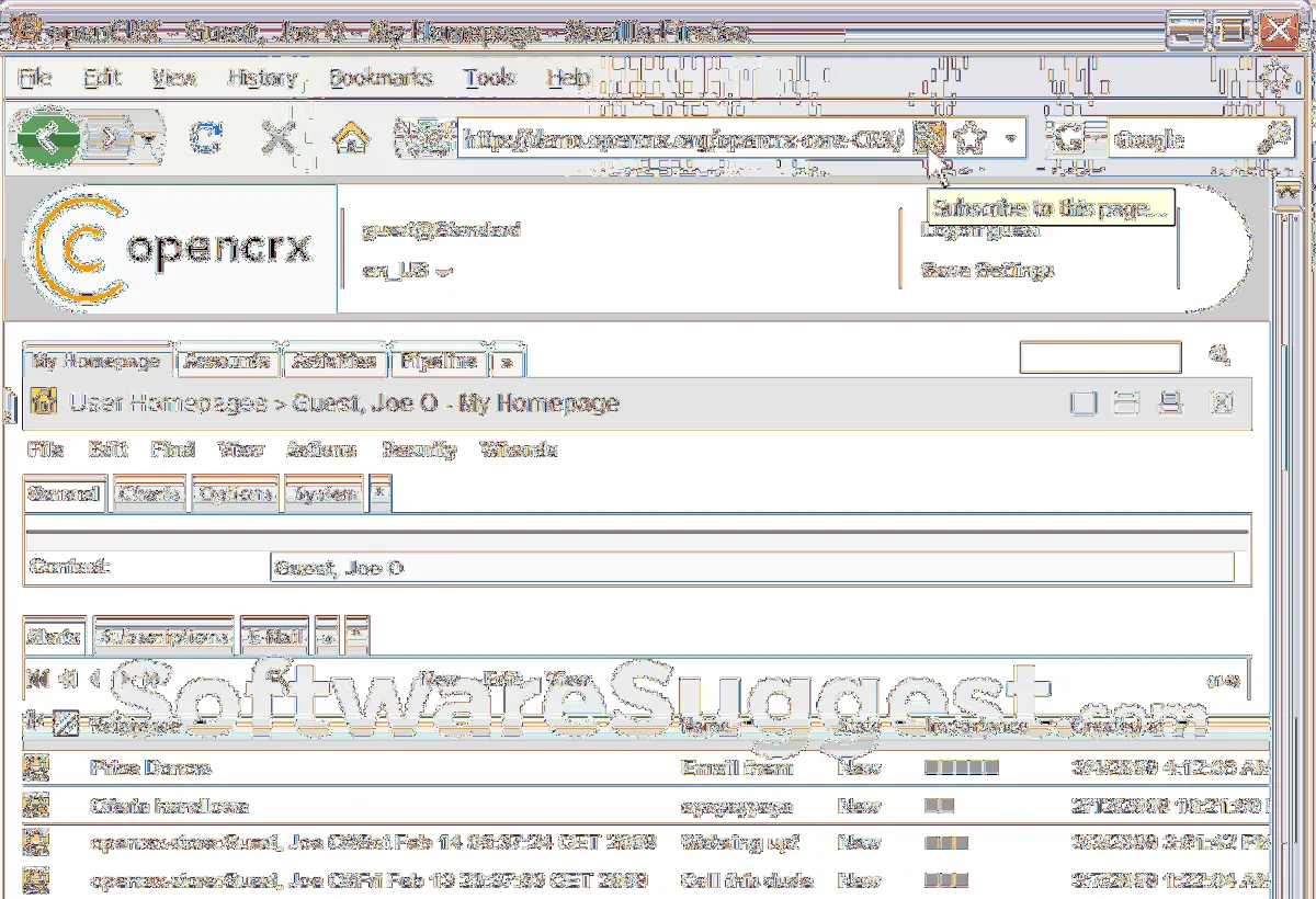 Notre avis sur openCRX : un logiciel d'automatisation de la force de vente (SFA: sales force automation) à découvrir