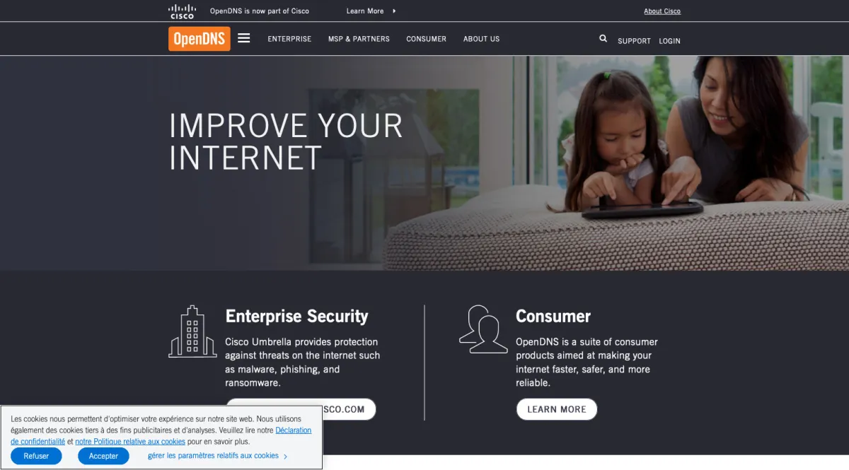 Interface OpenDNS : fonctionnalités, prix, alternatives