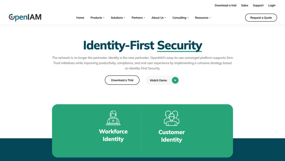 Interface OpenIAM : image, ergonomie, alternatives