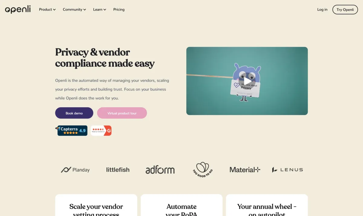 Interface Openli : image, ergonomie, alternatives