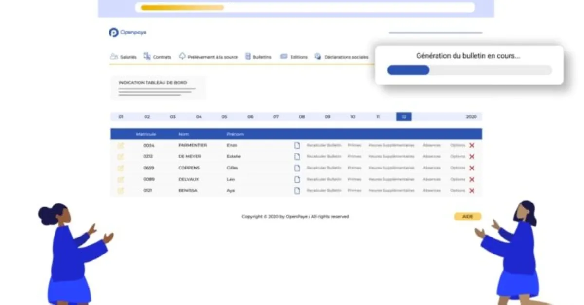 Openpaye: avis sur le logiciel de paie: fonctionnalités, avantages, inconvénients et tarifs