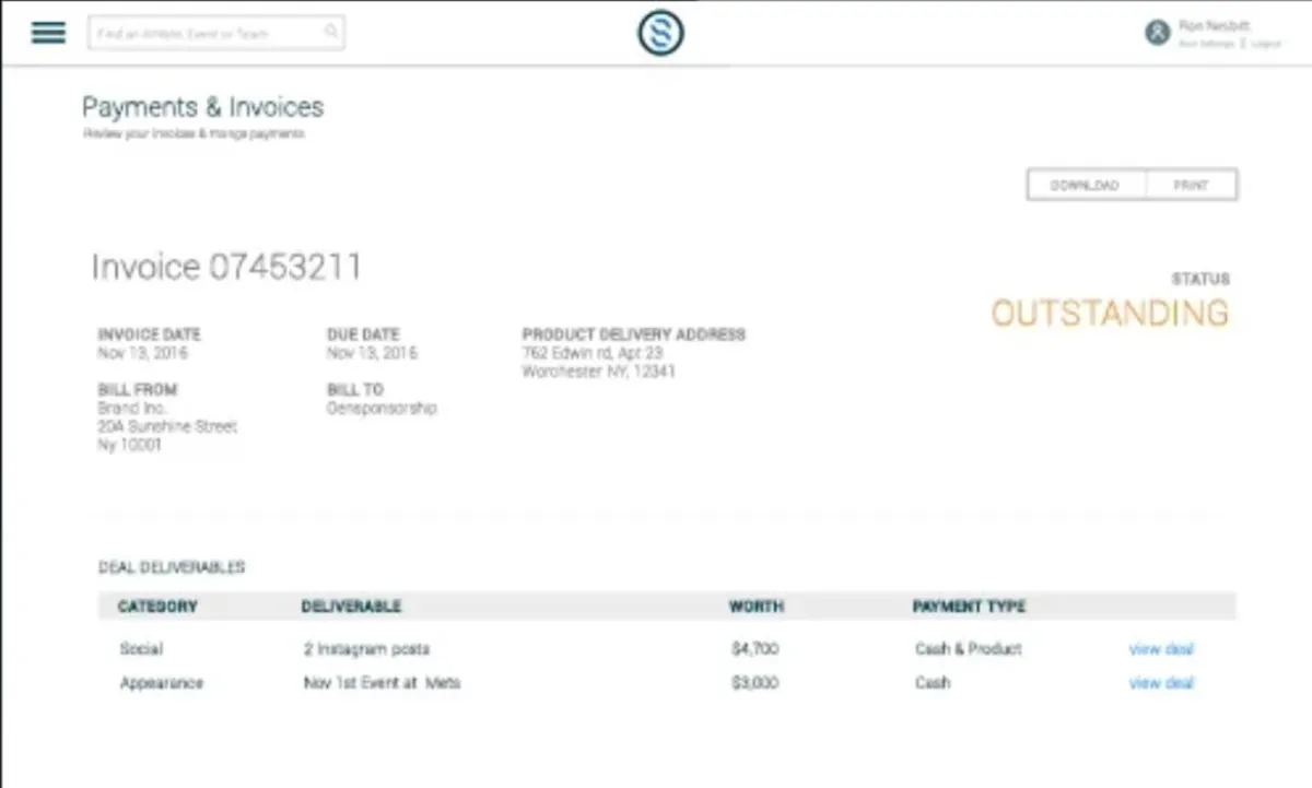 Interface OpenSponsorship: fonctionnalités, prix, alternatives