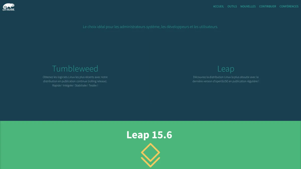 Interface openSUSE Tumbleweed : fonctionnalités, prix, alternatives