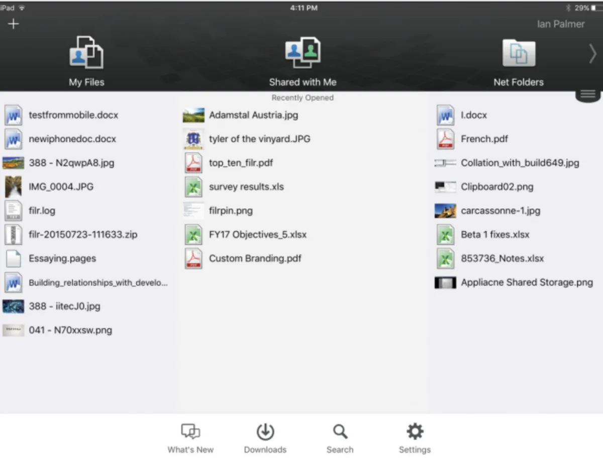 Interface OpenText FIlr: fonctionnalités, prix, alternatives