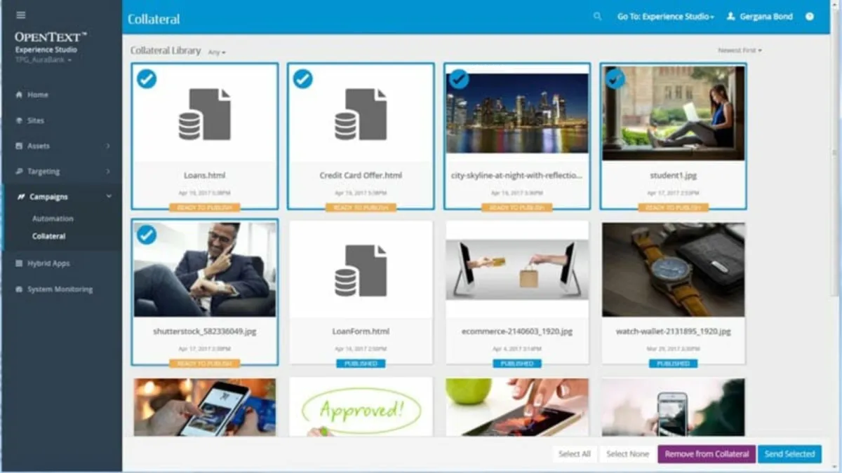 Interface OpenText TeamSite: fonctionnalités, prix, alternatives