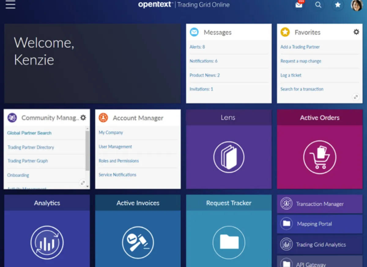 Notre avis sur OpenText Trading Grid : un logiciel d'intégration à découvrir Notre avis sur OpenText Trading Grid : un logiciel d'intégration à découvrir