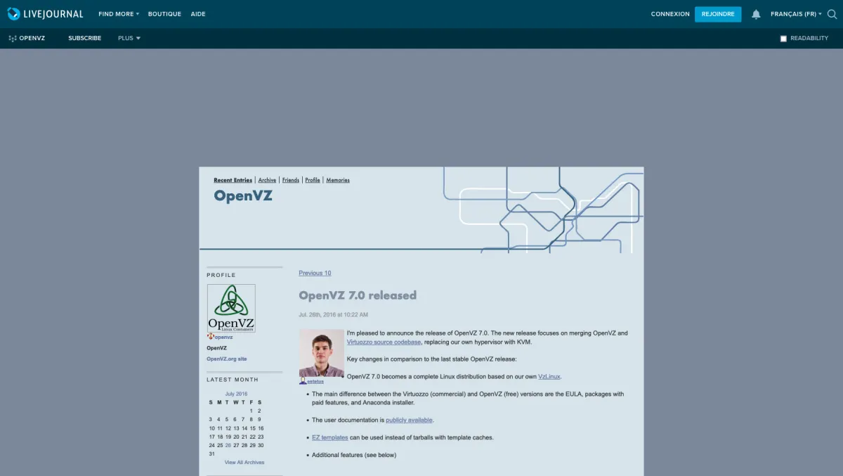 Interface OpenVZ : fonctionnalités, prix, alternatives Interface OpenVZ : fonctionnalités, prix, alternatives