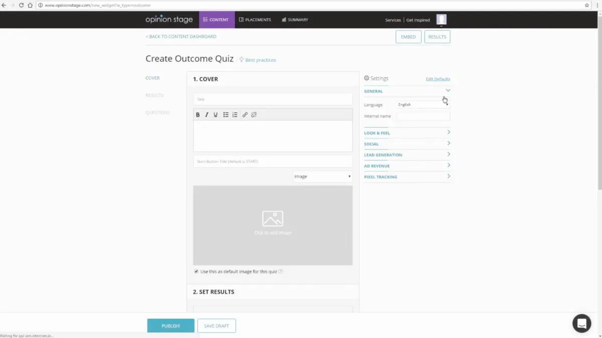 Interface Opinion Stage: fonctionnalités, prix, alternatives