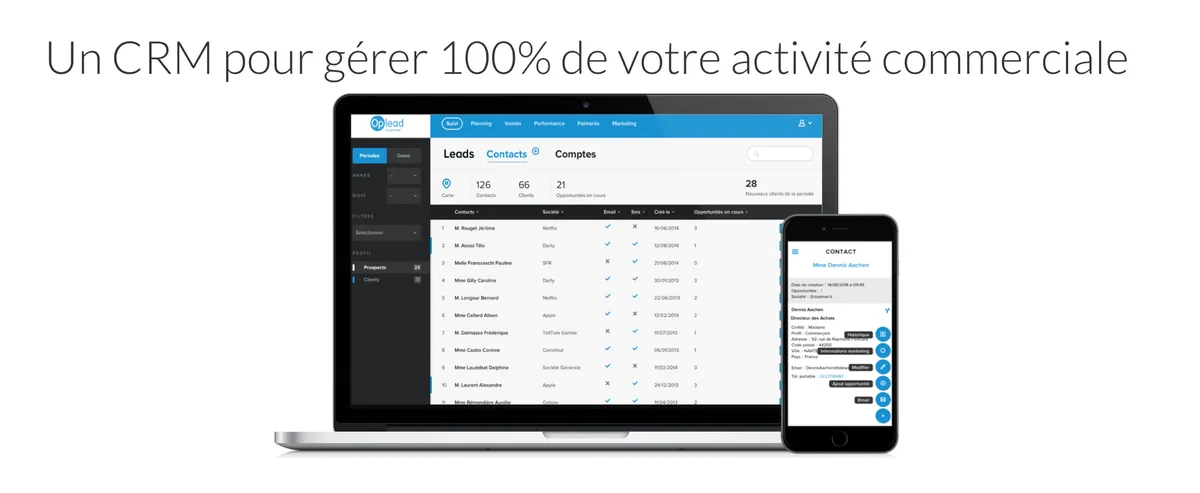 Oplead CRM: avis sur le logiciel CRM: fonctionnalités, avantages, inconvénients et tarifs